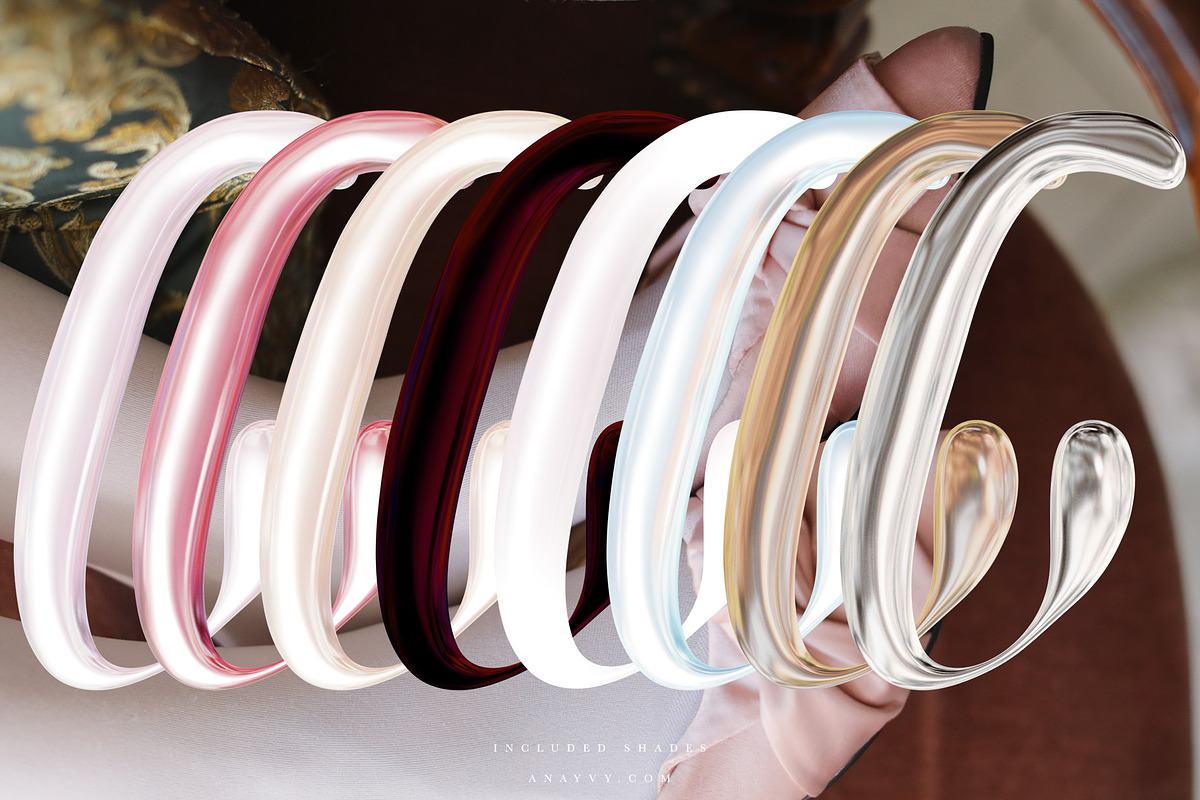 Alien Skin | liquid metal material, a Font by ana & yvy (Photo 9 of 11)