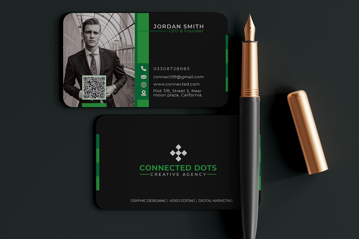 Modern Corporate Business Card, a Business Card Template by Saman Osama (Photo 4 of 5)