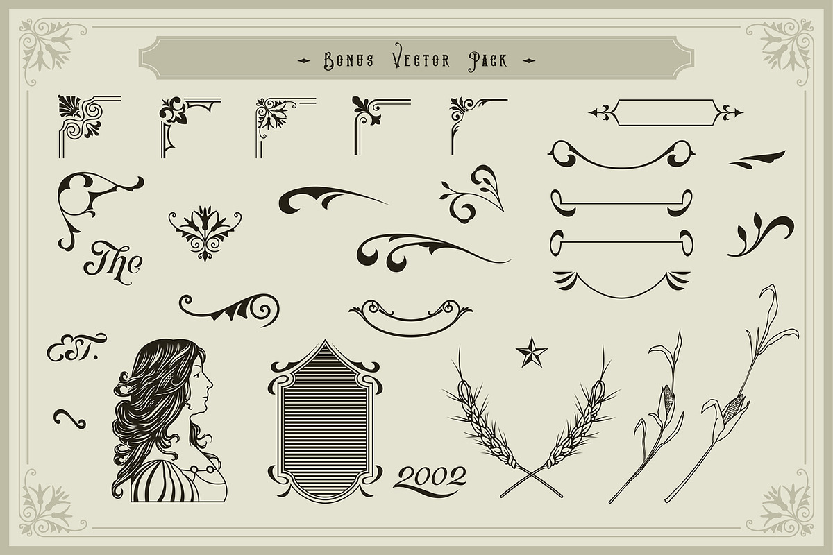 Victorian Fonts Collection, a Serif Font by Burntilldead (Photo 9 of 10)
