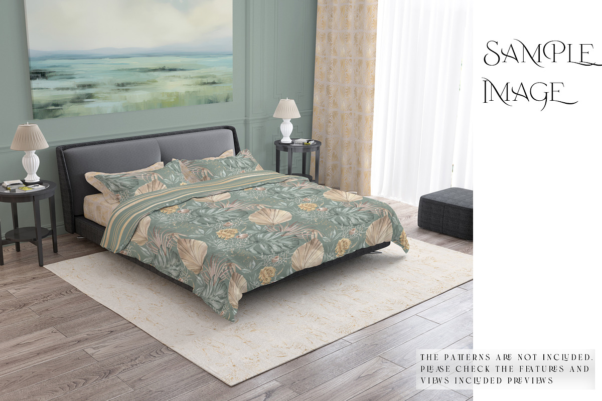 Bedding & Curtain Mockups, a Product Mockup by mock-ups (Photo 7 of 10)
