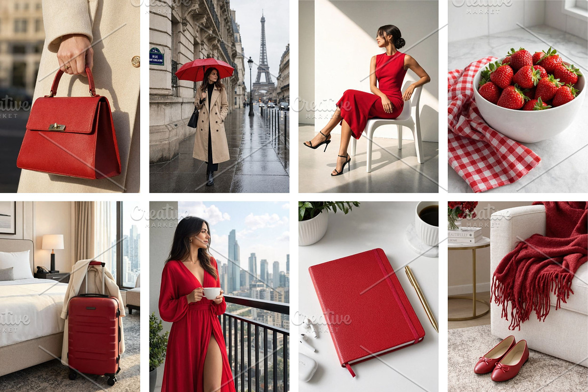 100 Red Aesthetic Stock Photos, a Person Photo by Selenique Studio (Photo 12 of 12)