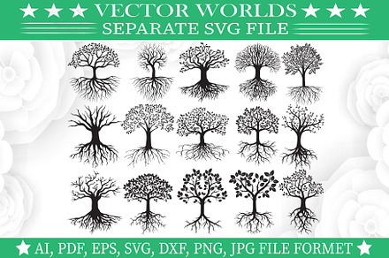 Root Tree Svg, Tree Svg, an Object Graphic by VectorWorlds