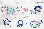 Summer Vibe Prints, an Animal Illustration by MeadowFox (Thumbnail 3 of 9)