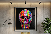 Splatter Paint Skull Design, a Shirt Mockup by Vector Stall (Thumbnail 12 of 14)