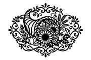 Elegant Floral Pumpkin Cornucopia, an Object Graphic by Gfx_Store (Thumbnail 3 of 16)