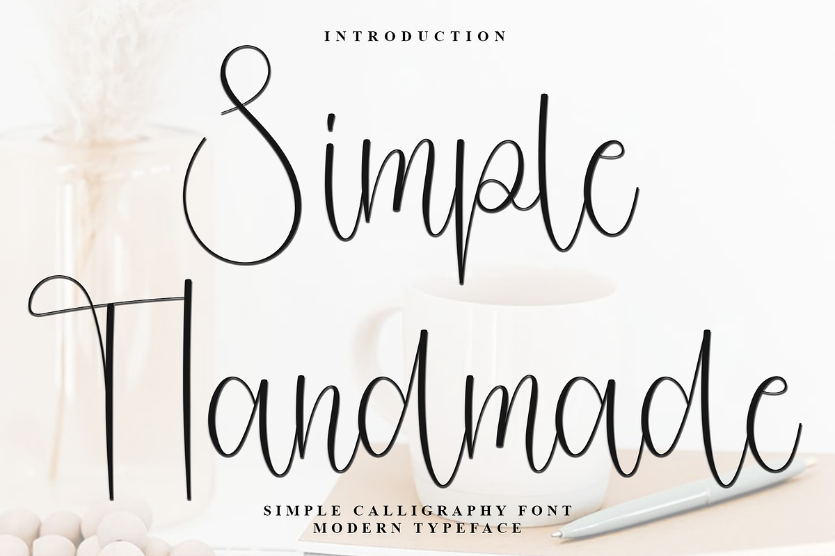 Simple Handmade, a Handwritten Font by FreshTypeINK (Photo 1 of 7)