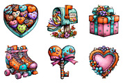 Valentine Clipart, an Illustration by CreationArt (Thumbnail 3 of 7)