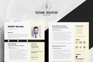 Occupational Therapist Resume Design