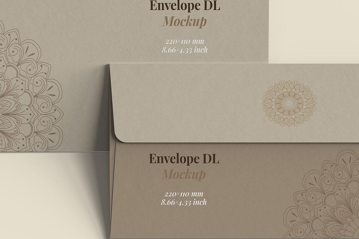 Envelope DL Mockup - 12 Views, an Advertising Mockup by Illusiongraphic (Photo 21 of 27)
