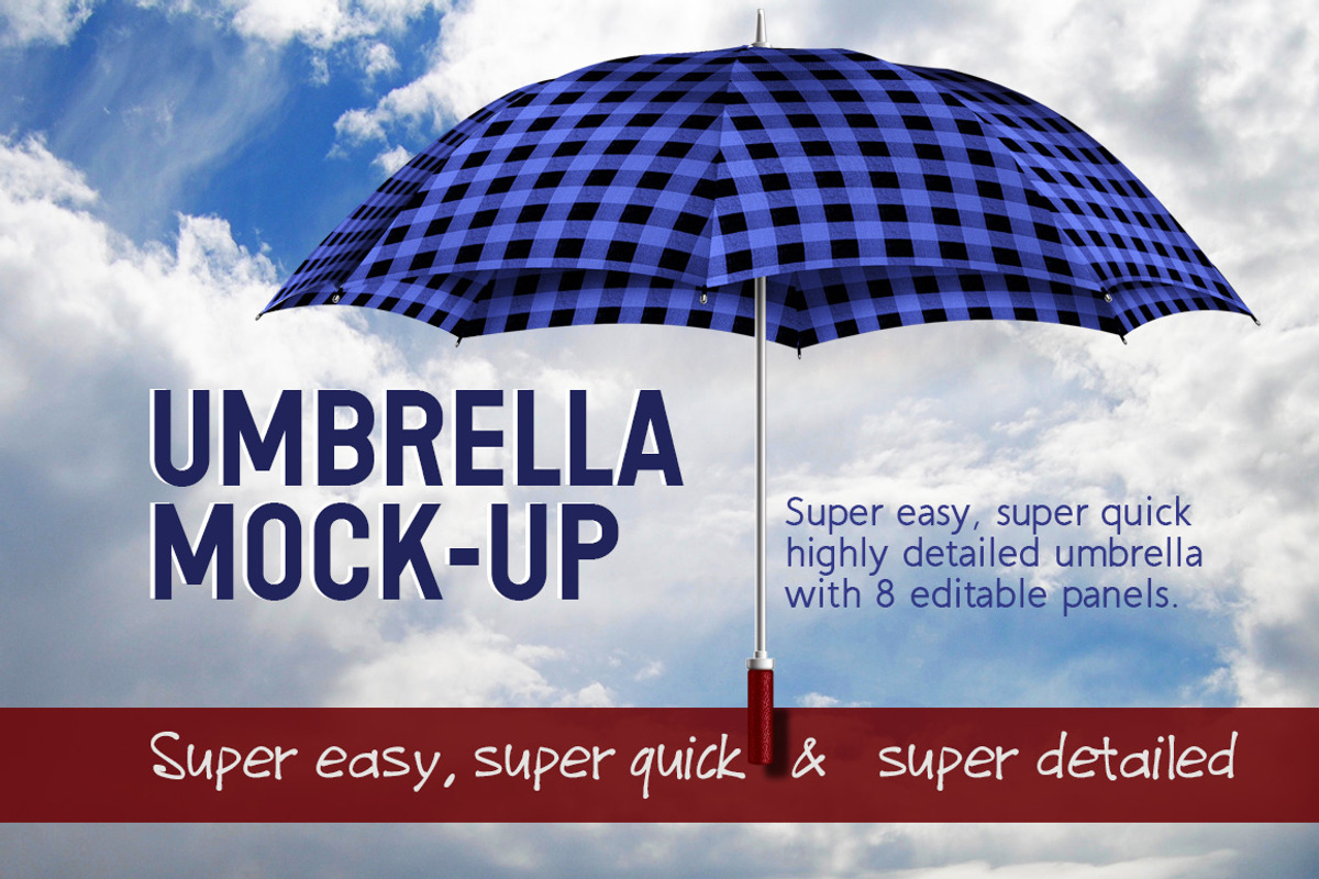 Umbrella for City, Golf or Beach, an Advertising Mockup by JoZOO (Photo 1 of 4)