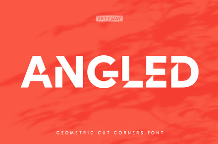 Angled Headline Font