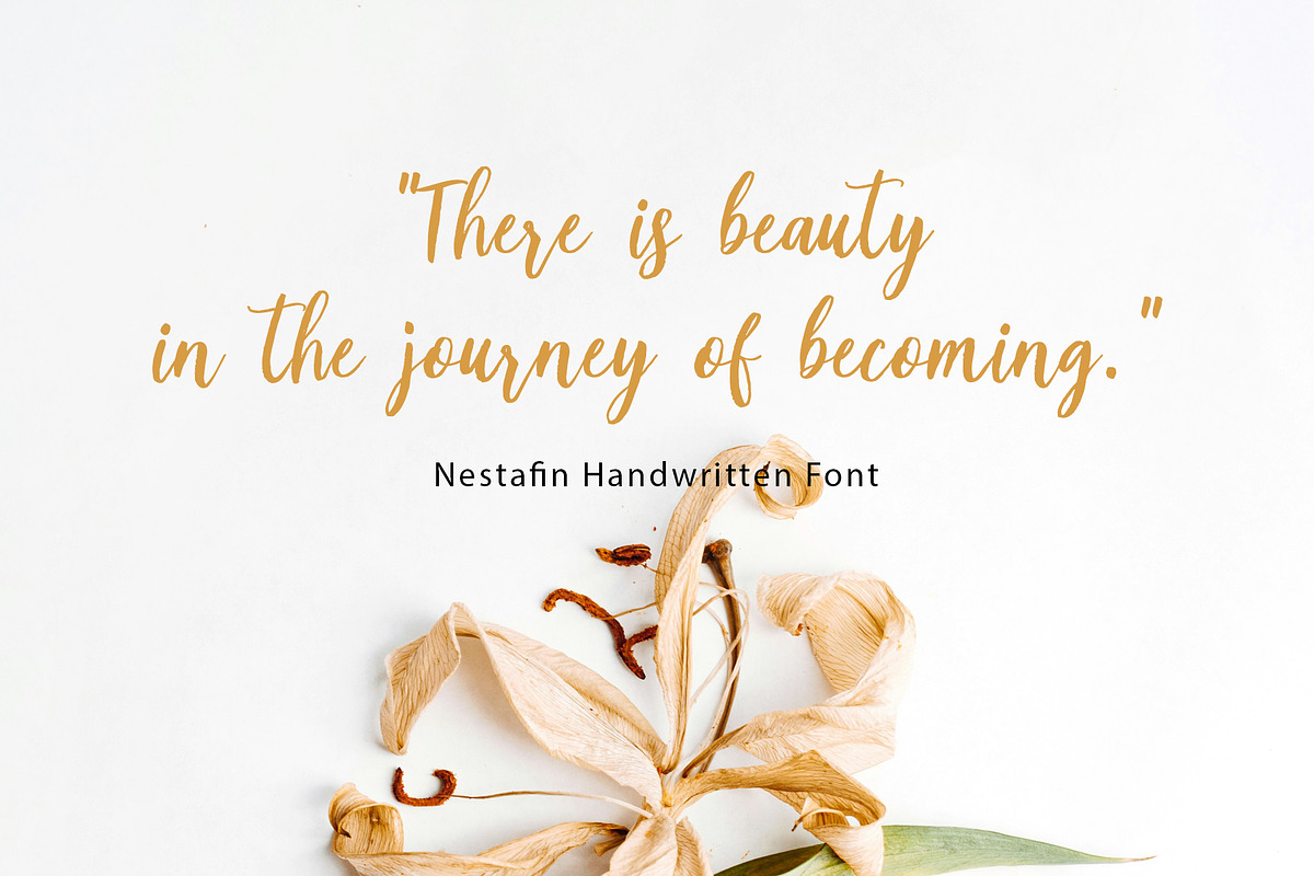 nestafin, a Script Font by Realtype (Photo 4 of 8)