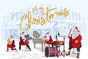 Christmas set with Santa., a Decorative Illustration by Laifalight (Thumbnail 11 of 12)