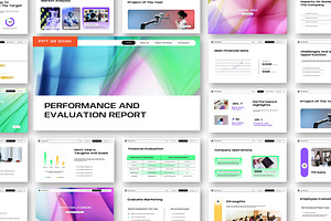 Evaluation Report Powerpoint Templat, a Presentation Template by Siska Arista
