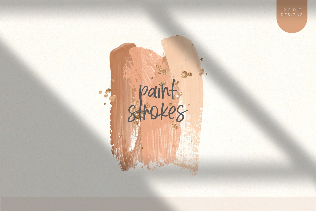 Paint Strokes & Glitter Elements, a Texture Illustration by PeDe Designs (Photo 6 of 19)