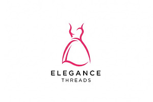 Elegance Threads Feminine, a Branding & Logo Template by Logocreative