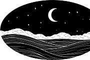 Night Landscape Egg Silhouette Bundl, an Illustration by Designs_River (Thumbnail 19 of 22)