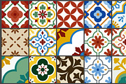 Vintage Ceramic Tile Pattern Set, a Pattern Graphic by Atlantis X Nurman Arbai (Thumbnail 3 of 3)
