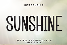 Sunshine | Script Font
