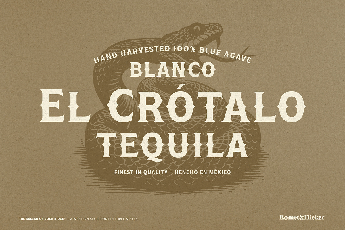 The Ballad of Rock Ridge, a Serif Font by Komet & Flicker (Photo 10 of 14)
