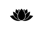 Lotus Flower Silhouette Vector Bundl, an Illustration by Creativeshirt (Thumbnail 17 of 51)