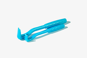 blue plastic tick remover tools, a Photo by Nito
