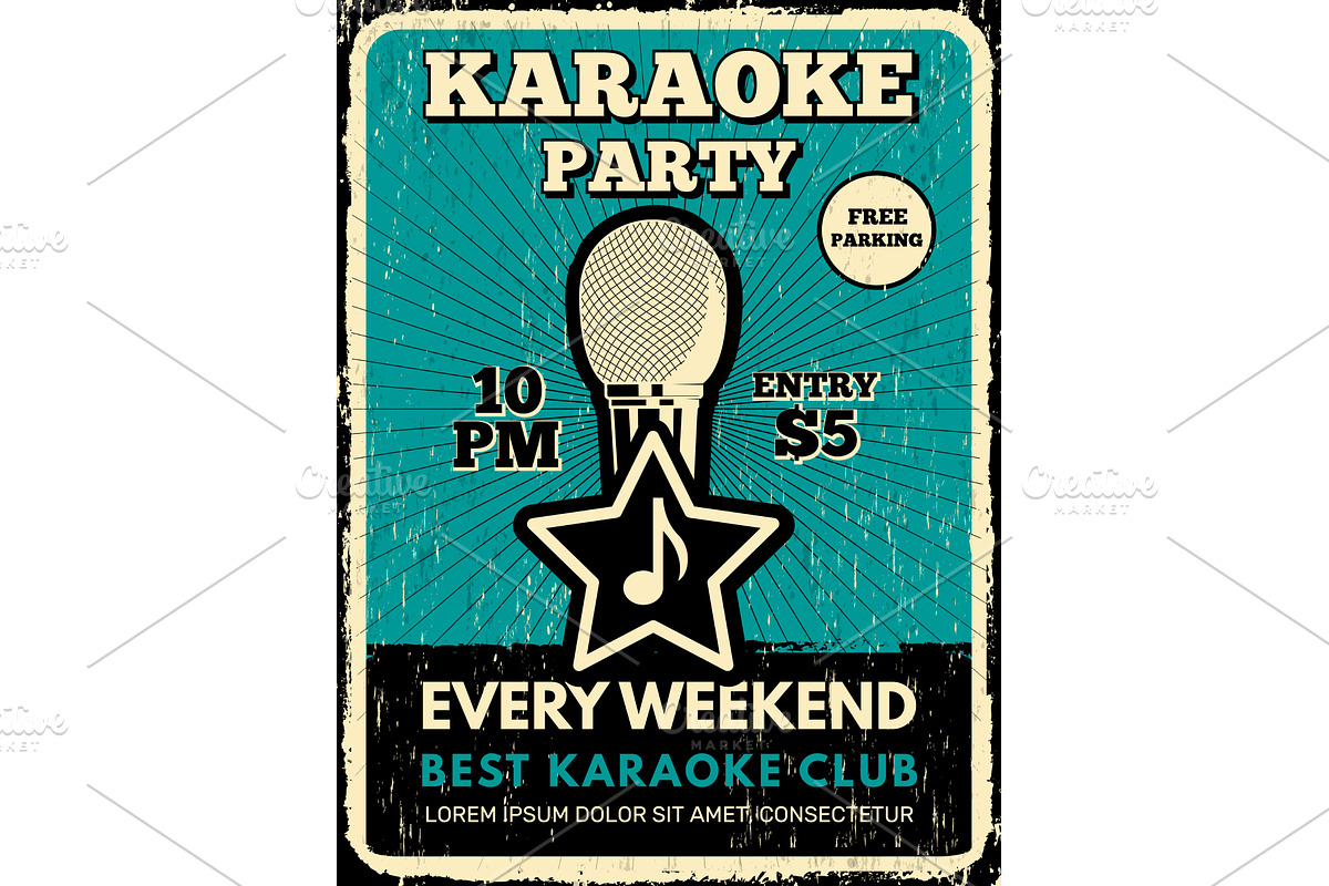 Karaoke party. music entertainment, a Sport Illustration by Onyx