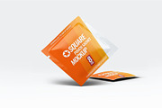 Square Pouch Sachet Mock-Up, a Packaging Mockup by DesignRushMarket (Thumbnail 5 of 6)