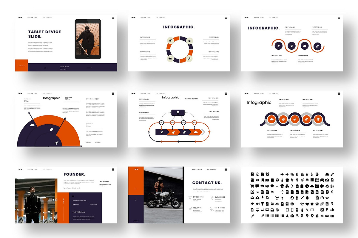 Bashel  – Business PowerPoint, a Presentation Template by Dens Creative Studio (Photo 5 of 6)