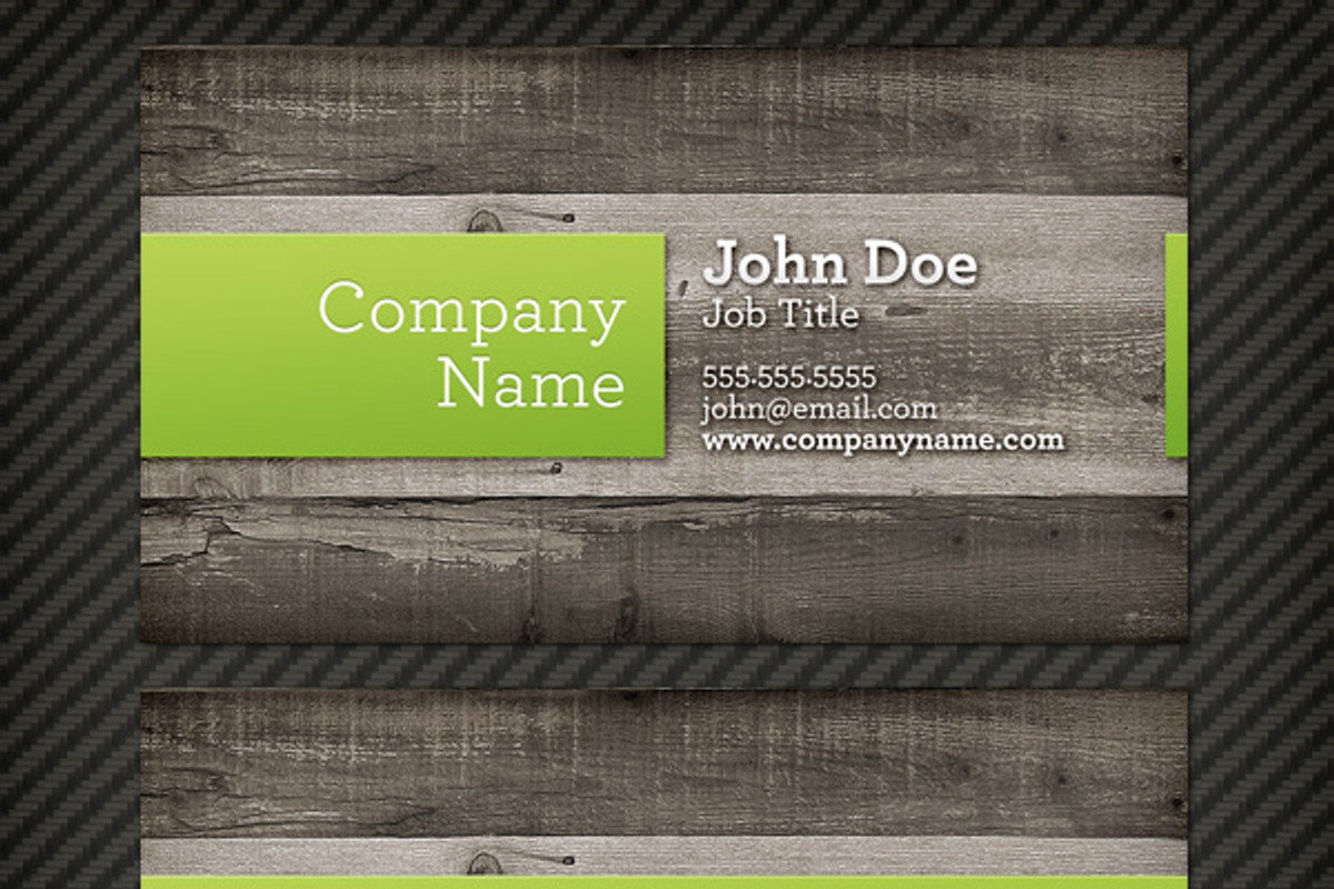 Wood Background Business Card, a Business Card Template by Design Panoply (Photo 3 of 4)