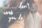 Quimbro Handwritten Brush Font, a Script Font by Katie Holland (Thumbnail 8 of 8)