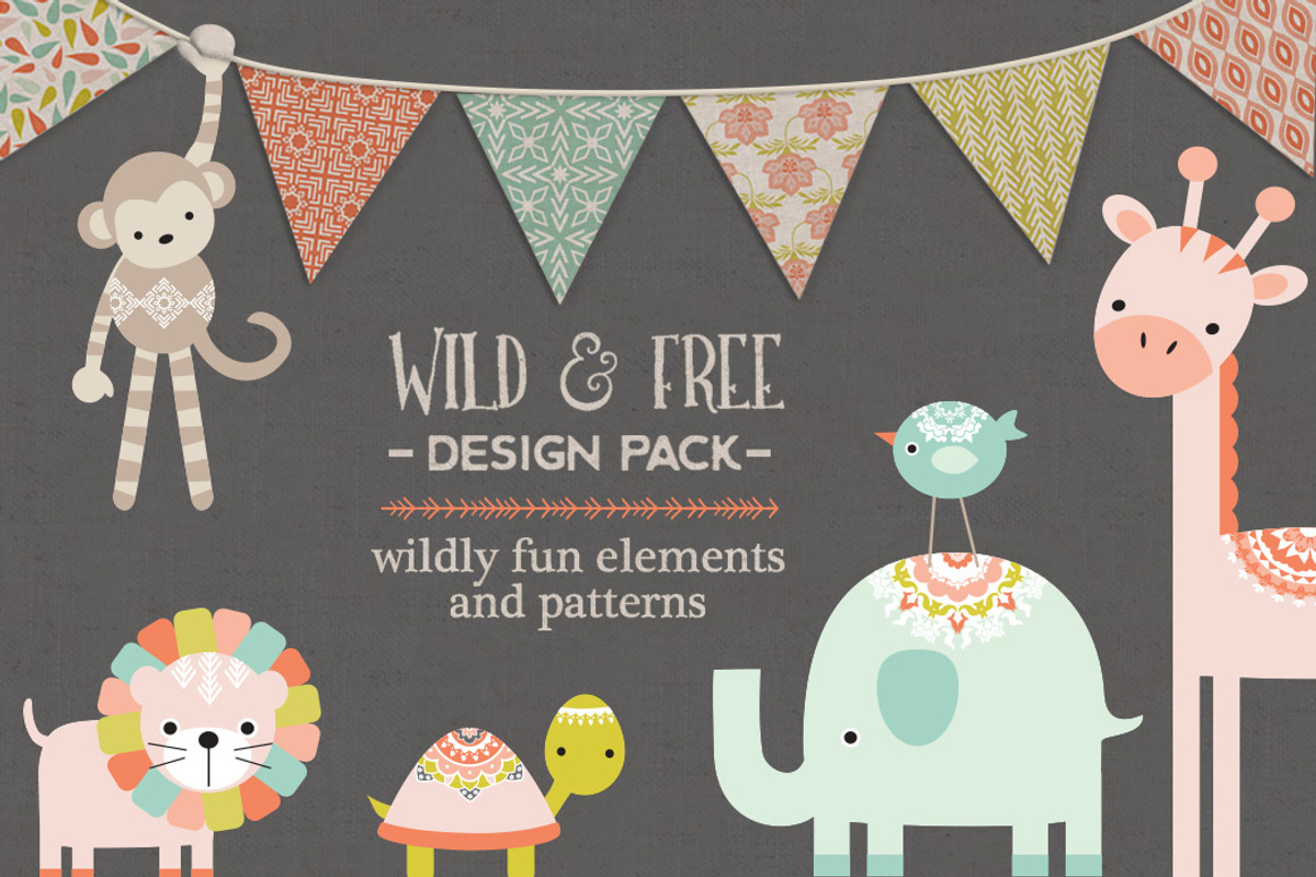 Wild & Free Design Pack, an Animal Illustration by Wild Twig Co (Photo 1 of 6)