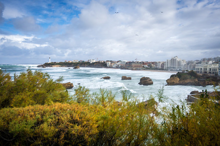 Seaside and beach of the city of Biarritz, a Nature Photo by GoodGoods