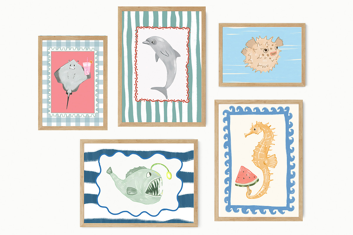 Nursery Wall Art Prints Bundle, a Background Graphic by Artemsky (Photo 8 of 19)