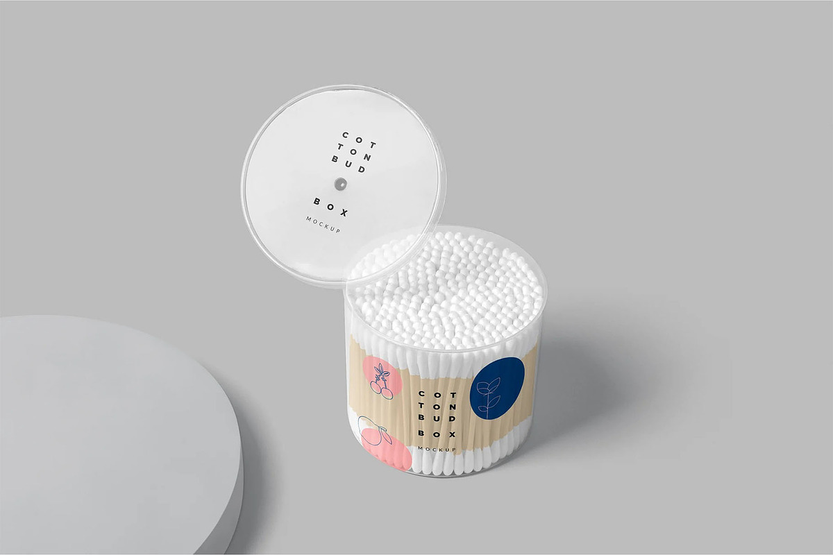 Cotton Bud Box Mockups, a Product Mockup by megostudi0 (Photo 3 of 7)