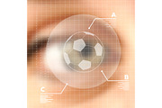 Fan eye close up with soccer ball, a Presentation Template by Cienpies Design (Thumbnail 2 of 2)