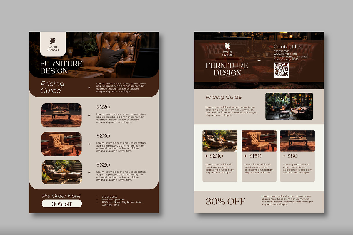 Furniture Design Pricing Flyer, a Templates & Theme by studiogstock (Photo 1 of 3)