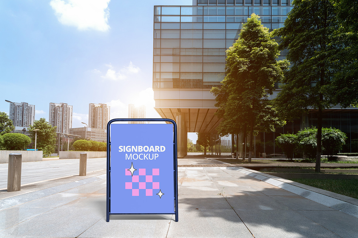 Signboard Mockup, an Advertising Mockup by GraphicsPixel (Photo 6 of 6)