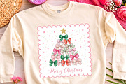 Merry Christmas Bow Tree PNG Design, a Seasonal Illustration by CrexoraLab (Thumbnail 3 of 4)