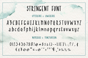 Stringent Display Font