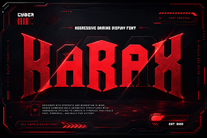 Harax – Esports Display Typeface