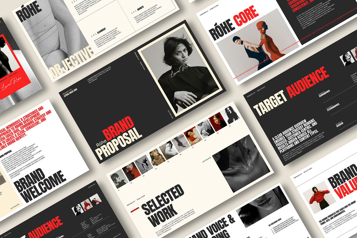 Róhe | Brand Proposal Template, a Presentation Template by Graphpexel (Photo 8 of 8)
