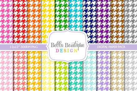 Seamless Houndstooth Patterns