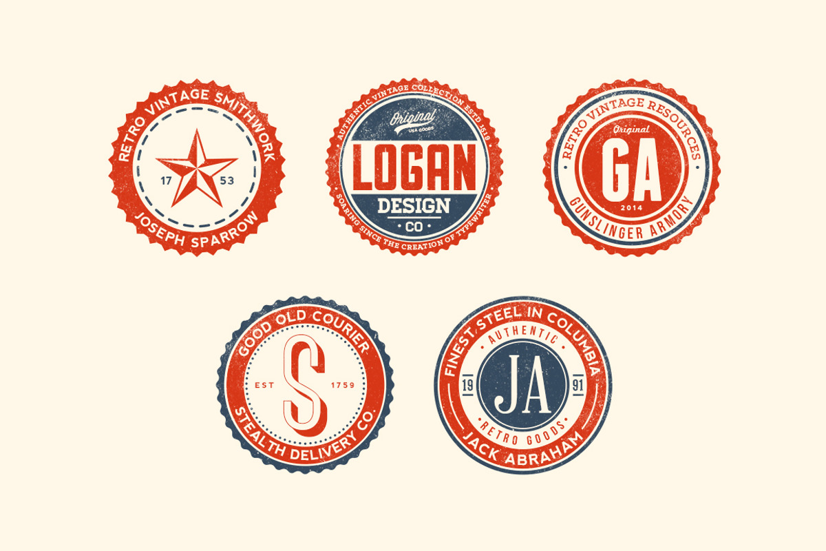 11 Trendy Vintage Badges Volume 1, a Branding & Logo Template by Yusof Mining (Photo 3 of 5)