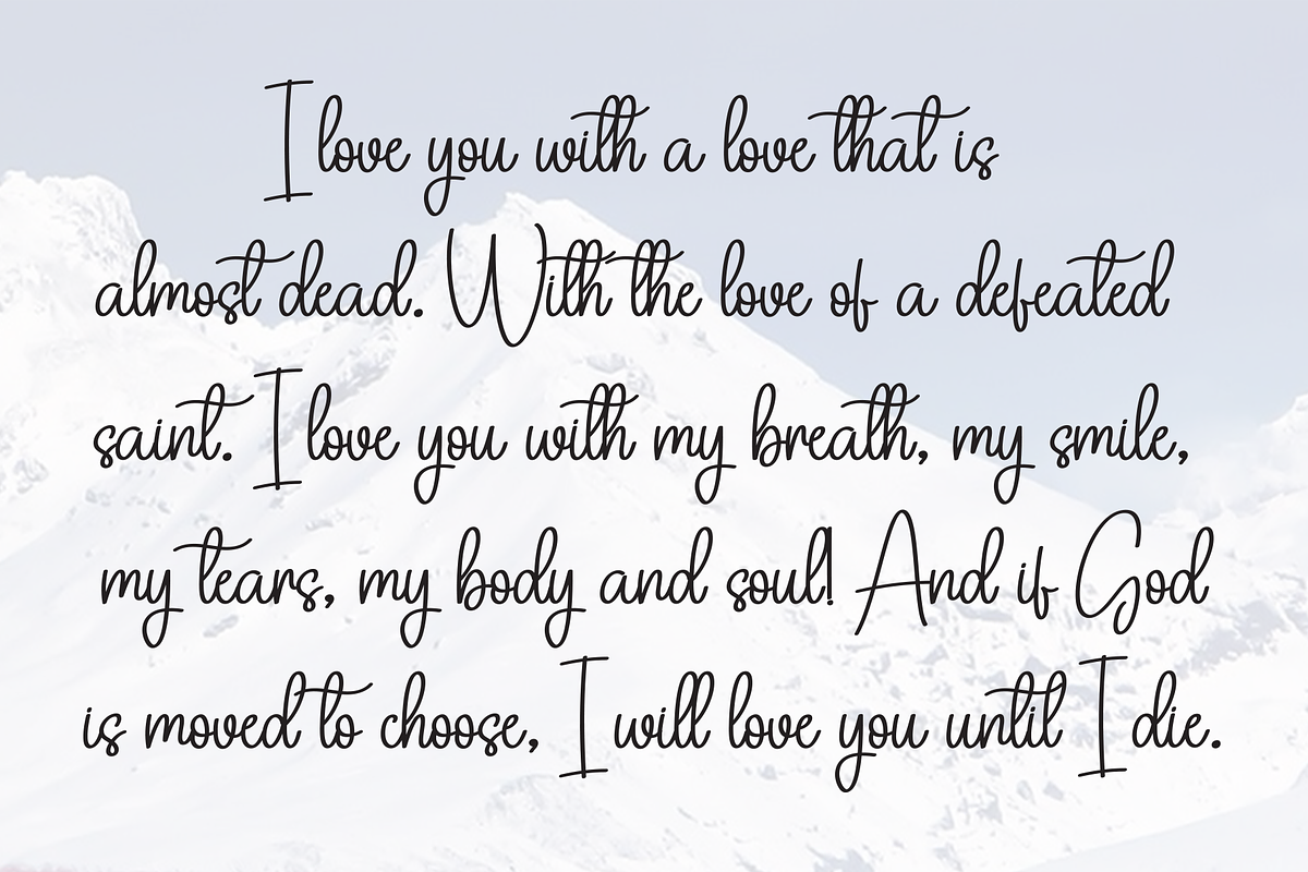 Eliana Signature | Script Font, a Handwritten Font by Scratchones (Photo 6 of 8)