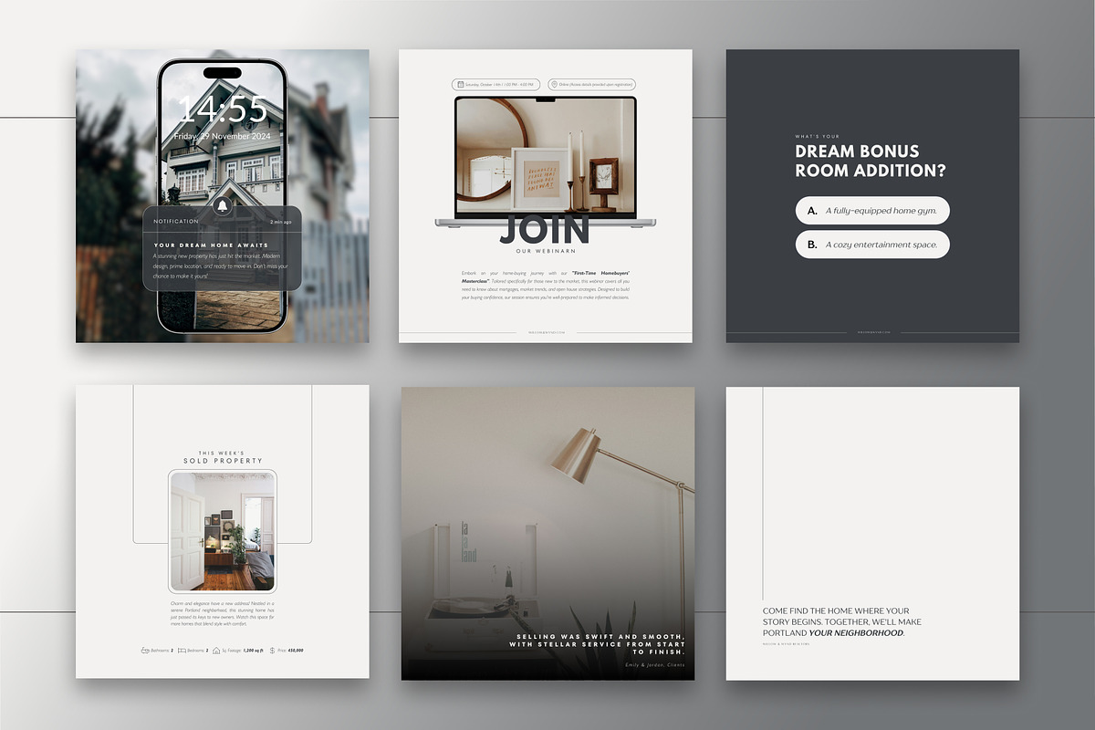 Real Estate Social Media Bundle, a Social Media Template by Glow Muse Studio (Photo 4 of 10)