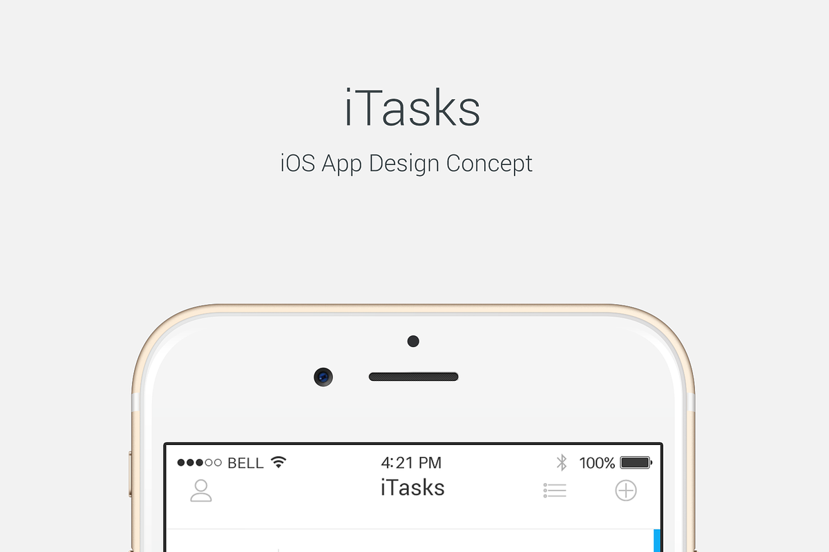 iTasks - IOS UI Kit, an UI Kit Template by Laurentiu Cotet (Photo 8 of 10)