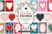 Love Lace Frames - Hand Drawn Set, an Object Graphic by Leila Divine (Thumbnail 1 of 12)