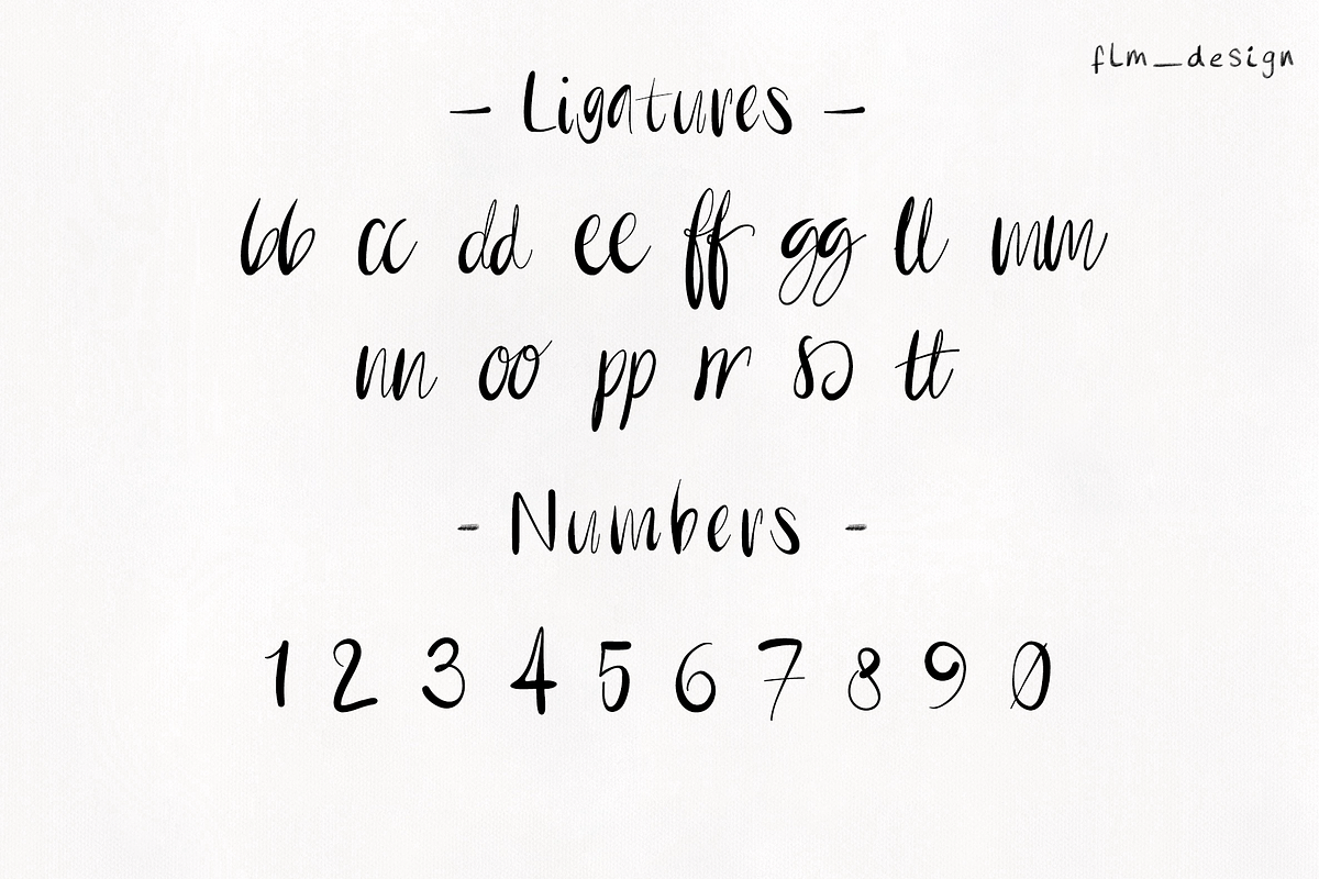 Wedding Handwritten Font, a Handwritten Font by Flm__design (Photo 5 of 7)