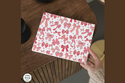 Coquette Valentine Bows Seamless, a Decorative Illustration by TitaLivingArt (Thumbnail 5 of 11)